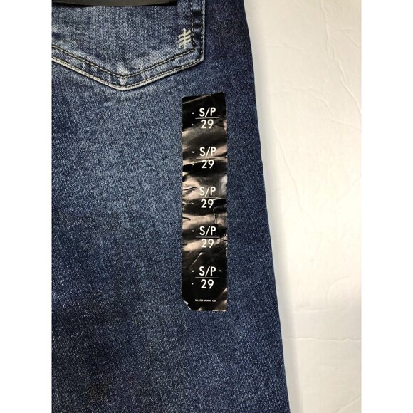 Silver Jeans Infinite Fit Women 25x29 High Rise Jeans Skinny Distressed NWT - Picture 3 of 10